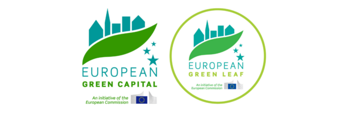 Logo de Feuille verte et capitale verte