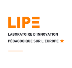 Logo avec texte : "LIPE, Laboratoire d’innovation pédagogique sur l’Europe"